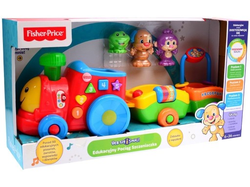 EDUKACYJNY POCIĄG SZCZENIACZKA FISHER PRICE CDG78