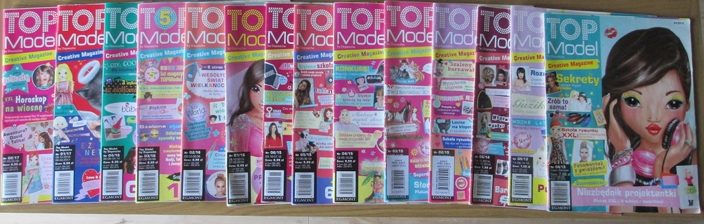 TOP MODEL creative magazine 14 numerów GAZETKA --
