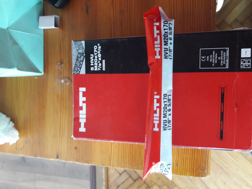 HILTI patron z klejem HVU M20X170