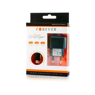 ŁADOWARKA SIECIOWA FOREVER ZE ZŁĄCZEM MICRO USB 1A