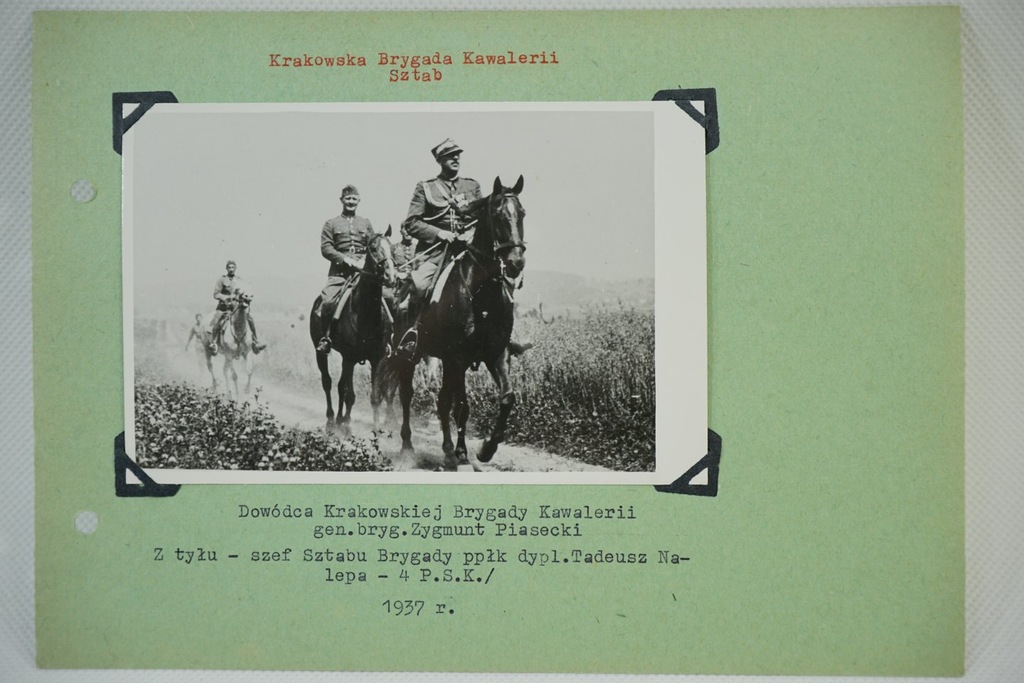 KRAKOWSKA BRYGADA KAWALERII SZTAB  1937 ROK