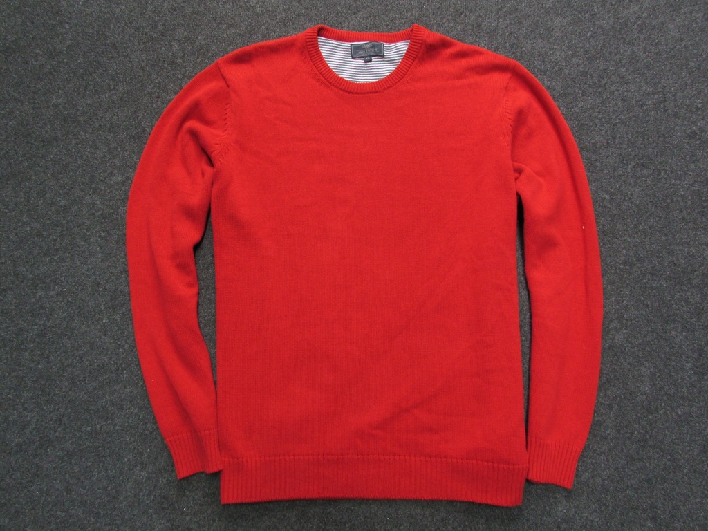 25WZ* ATLANTIC BAY czerwony sweterek bawełniany XL
