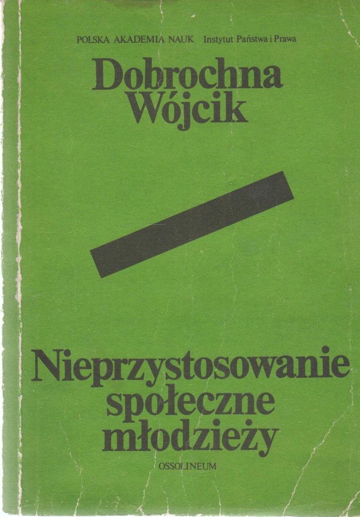 NIEPRZYSTOSOWANIE SPOŁECZNE MŁODZIEŻY Wójcik