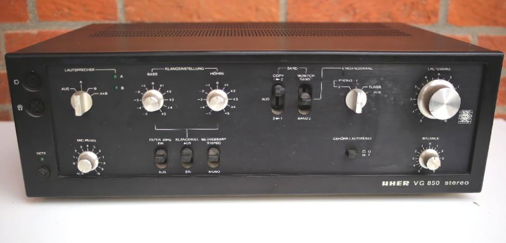 WZMACNIACZ UHER VG 850 DOBRE STEREO Hi-Fi VINTAGE