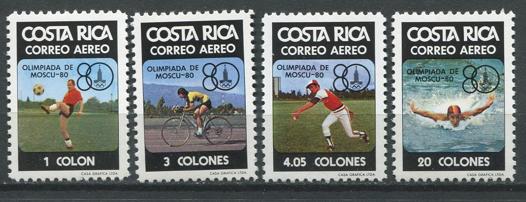 Costa Rica** Igrzyska Olimpijskie Moskwa 1980