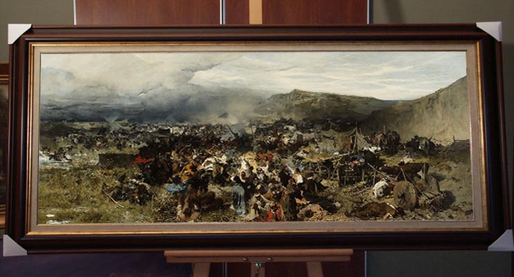 OBRAZ OLEJNY ODBICIE JASYRU J BRANDT 140x70CM