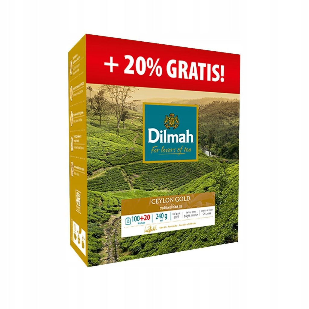 Herbata Dilmah Ceylon Gold 100 torebek „PROMOCJA”