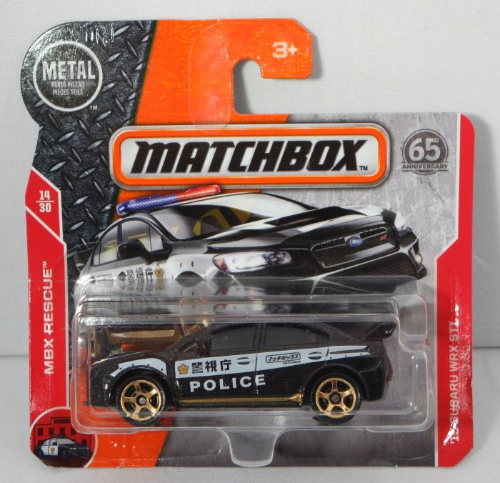 Matchbox 1:64 Subaru WRX STI Police MB2018