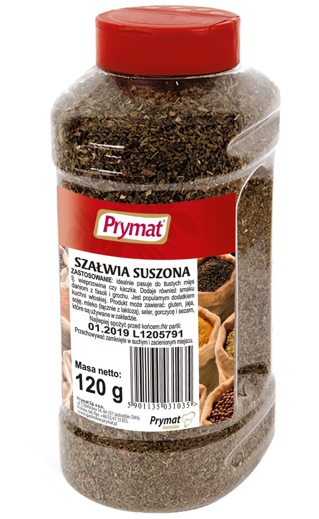 Szałwia suszona 120g PRYMAT GASTRONOMIA