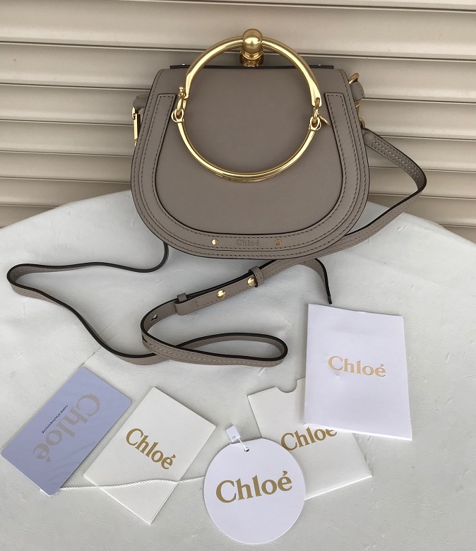 CHLOE NILE BRACELET BAG w bezu