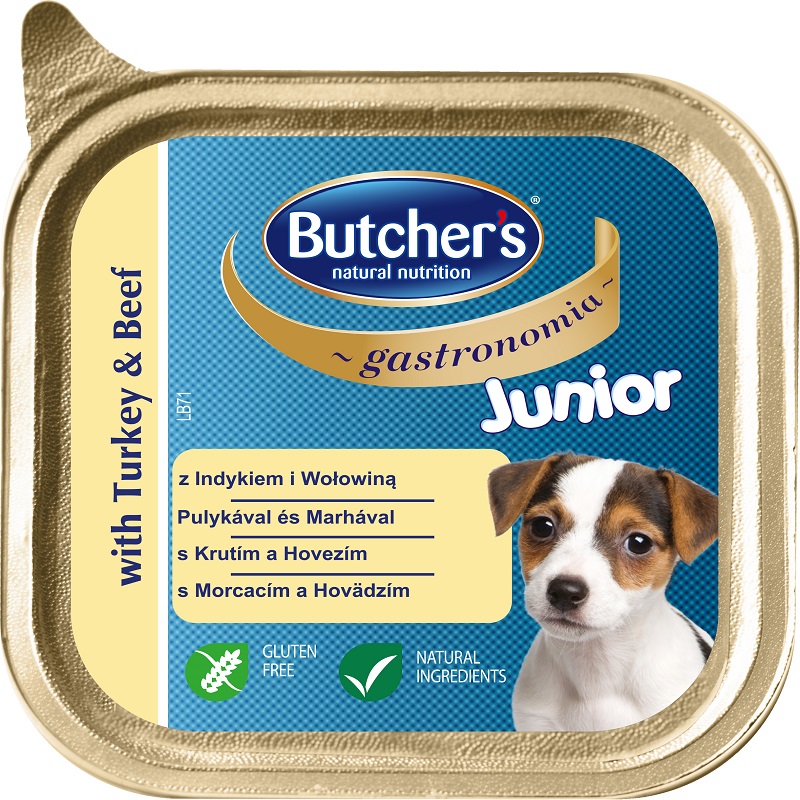BUTCHER'S Gastronomia Junior indyk wołow 150g