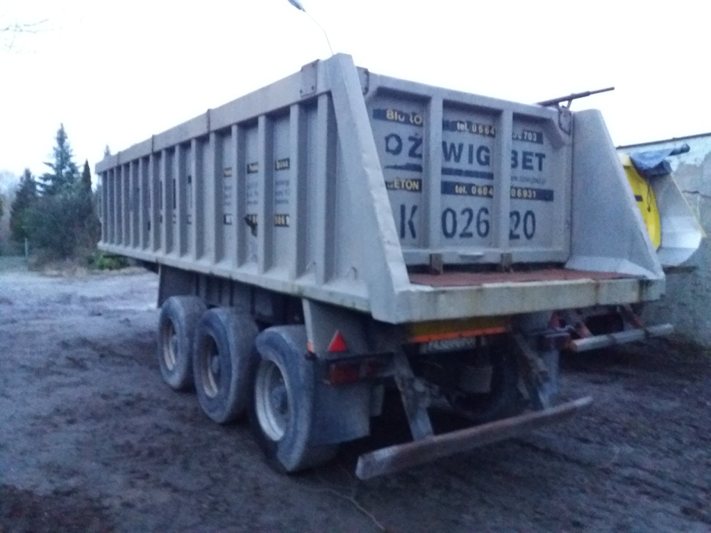 Naczepa wywrotka patelnia aluminiowa
