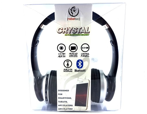 Słuchawki REBELTEC Crystal bluetooth FV23% GW