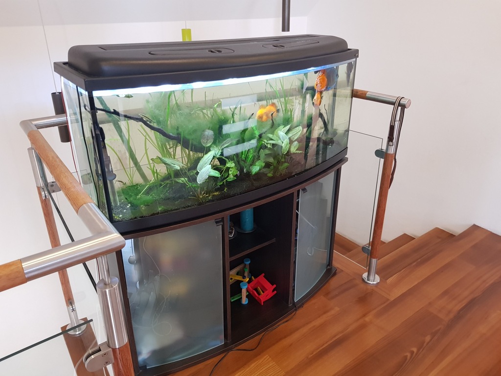 Akwarium 240l komplet filtr grzałka pokrywa TANIO