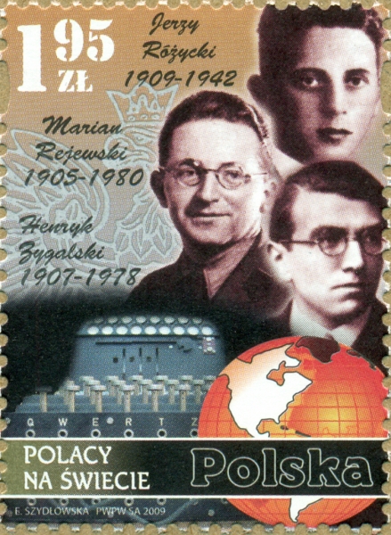 Fi4293 Polacy na świecie Różyck, Rejewski Zygalski