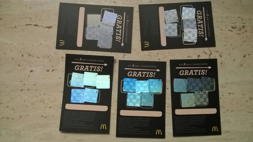 Kupony hologramy na kawę do McCafe i McDonald's