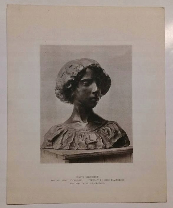HENRYK GLICENSTEIN CÓRKA D, ANNUNZIO RZEŹBA JUDAIK