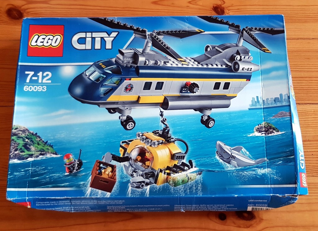 LEGO 60093 CITY KLOCKI HELIKOPTER RATUNKOWY OKAZJA
