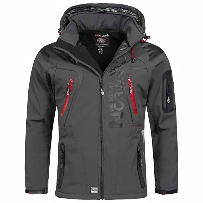geo norway techno kurtka męska softshell szara geo norway techno kurtka męska softshell szara