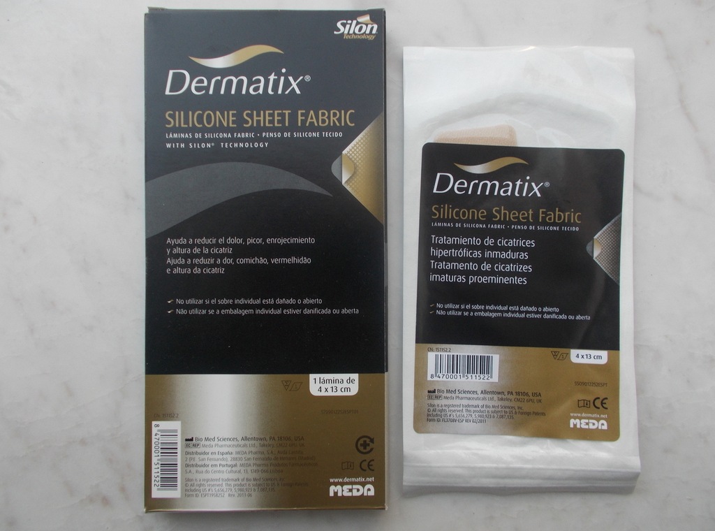 DERMATIX FABRIC plaster silikon blizny 4x13cm W-WA