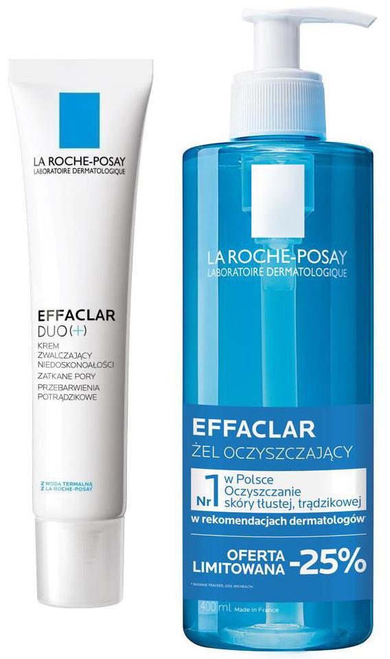 LA ROCHE EFFACLAR DUO [+] PLUS KREM 40ML + ŻEL 400