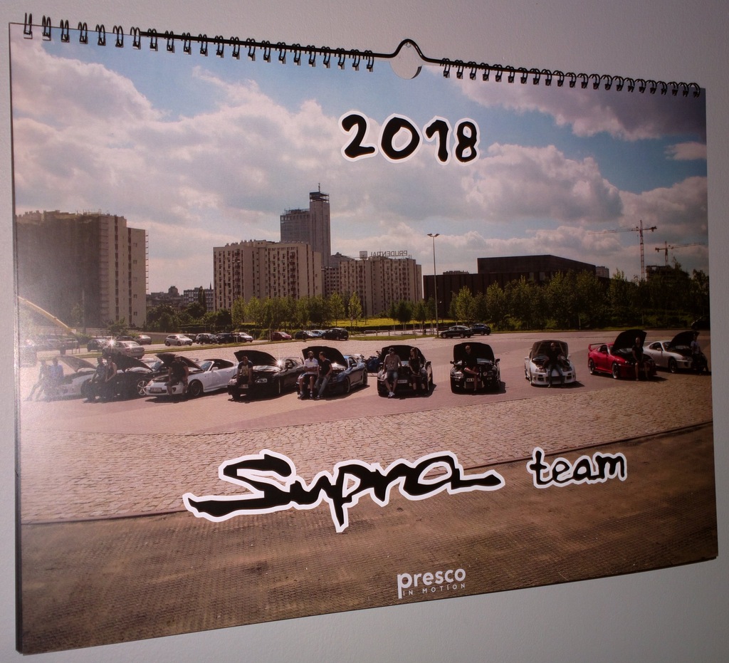 kalendarz klubowy Toyota Supra - Team 2018