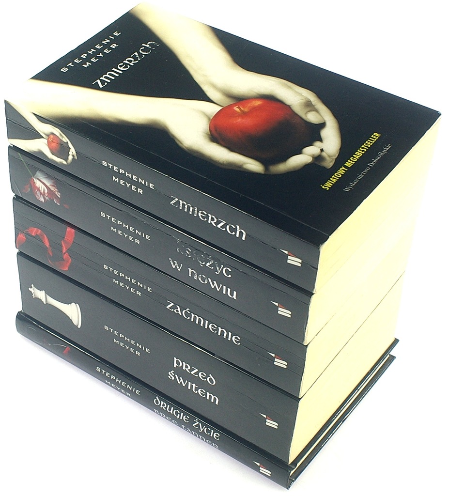 Saga Zmierzch Stephenie Meyer 5 Tomow 7435338316 Oficjalne Archiwum Allegro