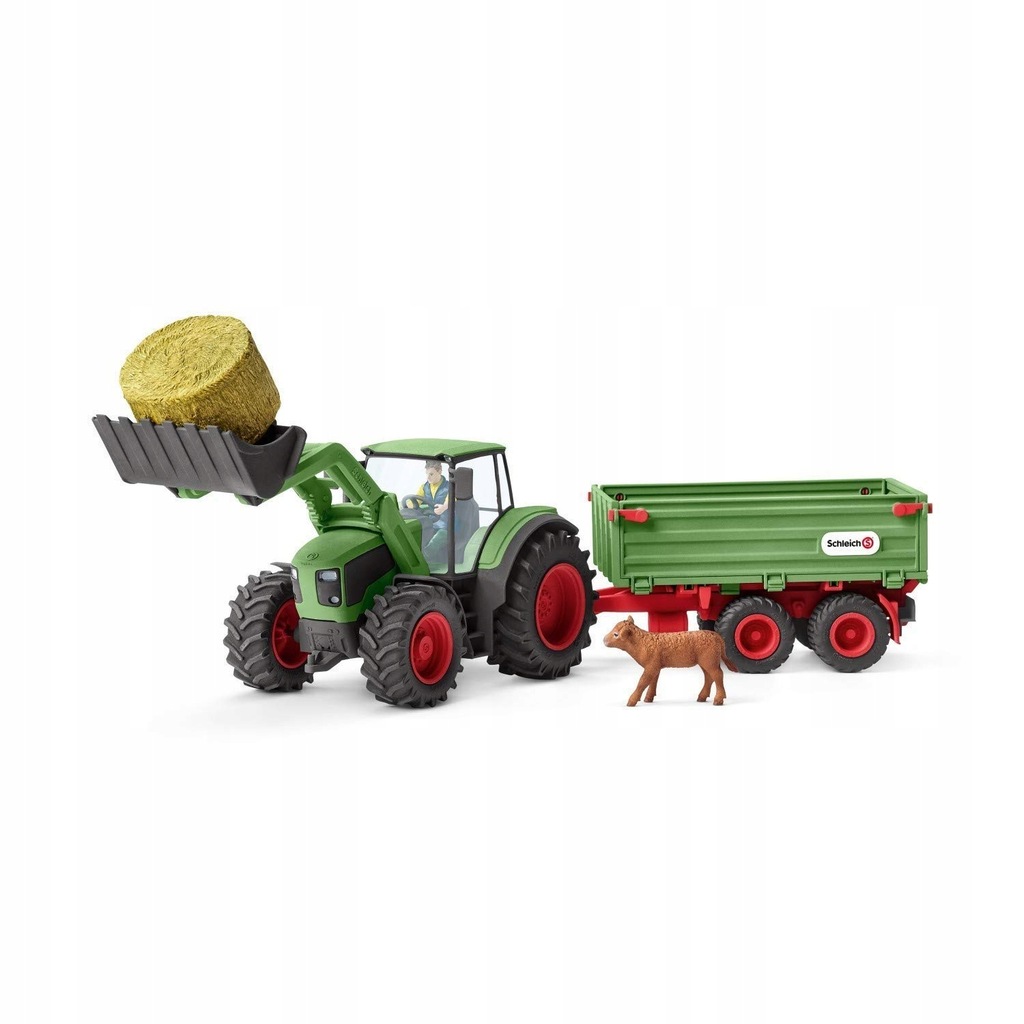 Traktor z przyczepą Farm World Schleich 42379