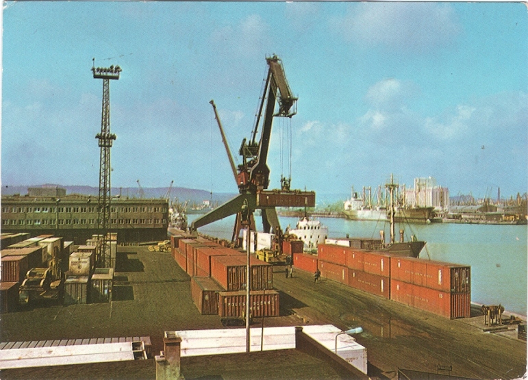 GDYNIA PORT - BAZA KONTENEROWA - 1975R