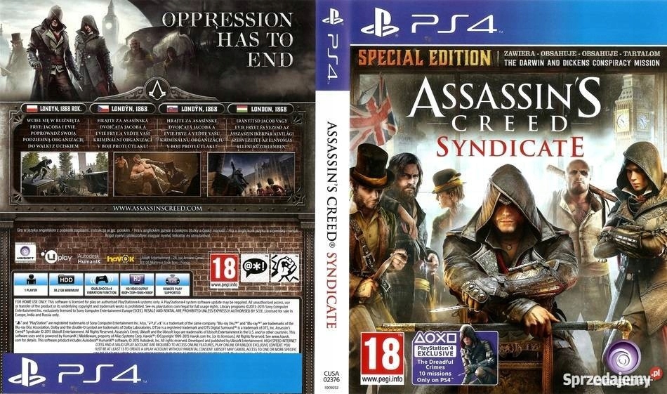 ! ASSASSIN'S CREED SYNDICATE *PL* +DLC ! PS4