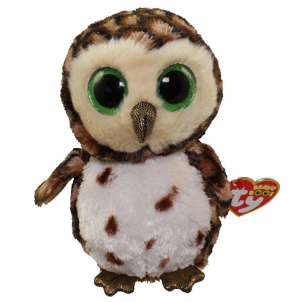 TY - Beanie Boos brązowa sowa SAMMY, 15 cm