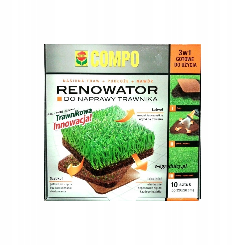 Compo Renowator do Trawnika Trawy Dosiewka 3w1 NPK