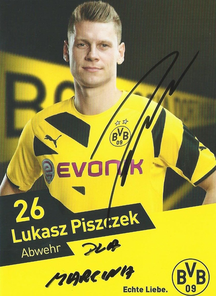Łukasz PISZCZEK - oryginalny autograf