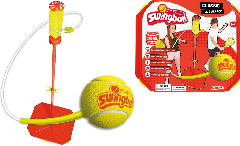 Swingball Mookie Tenis przenośny ogrodowy rakiety