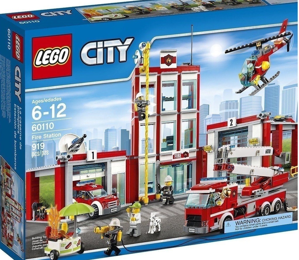 LEGO CITY 60110 REMIZA STRAŻACKA OKAZJA NEW KURIER