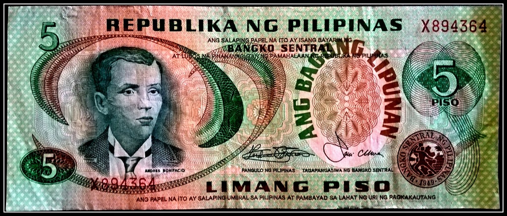 Banknot Filipiny 5 Piso
