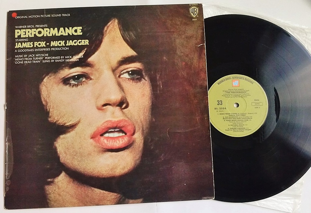 SOUND TRACK PERFORMANCE MICK JAGGER JAMES FOX LP