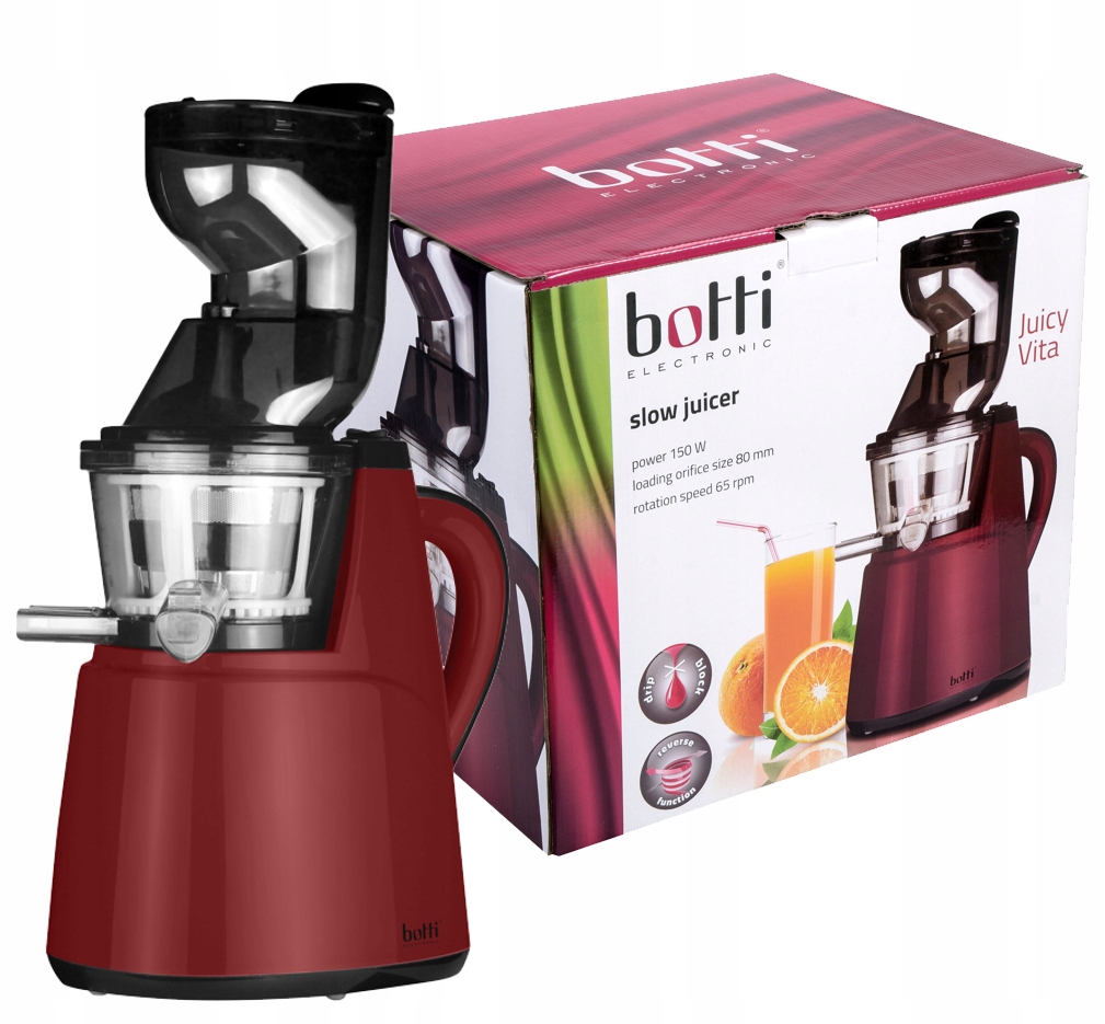 BOTTI JUICY VITA WYCISKARKA WOLNOOBROTOWA