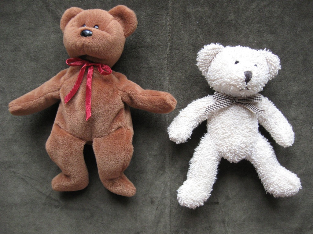 MAŁE MISIE 1993 Z USA HANDMADE WYPEŁNIONE ZIARNEM