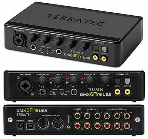 Terratec DMX 6 Fire USB - interfejs/DAC/5.1/igła!