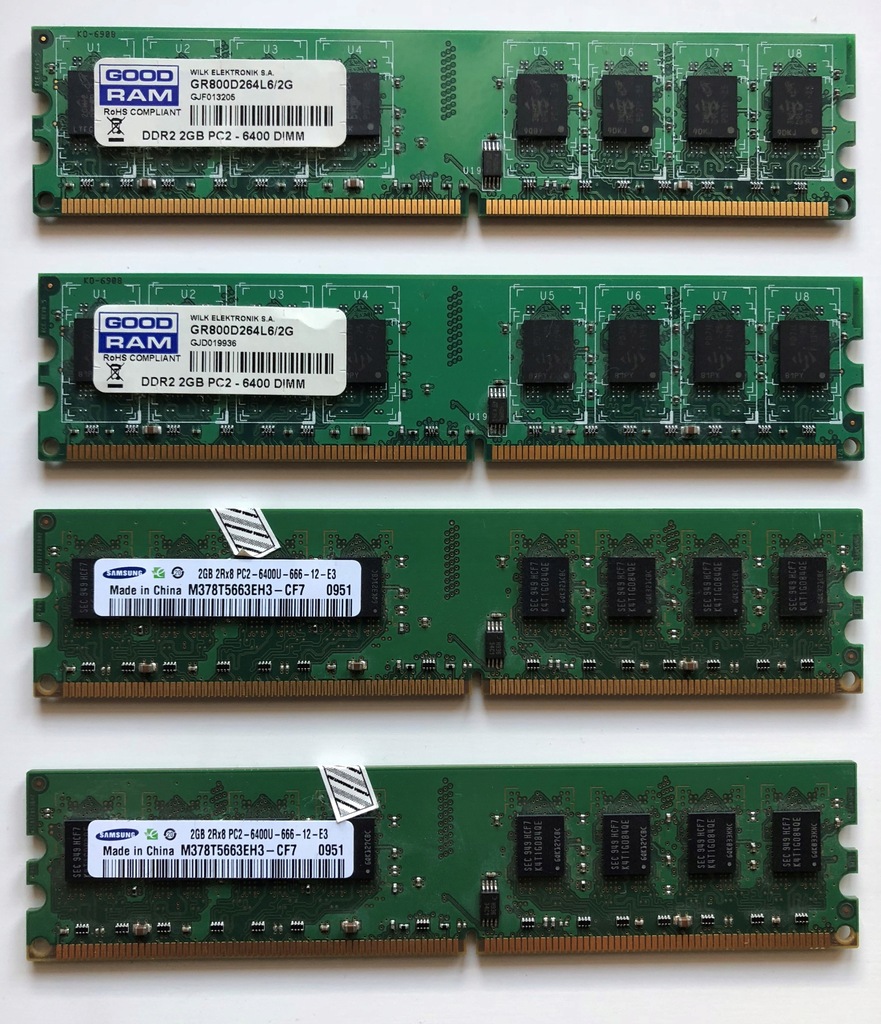 8gb (2x4) DDR2 6400 800mhz