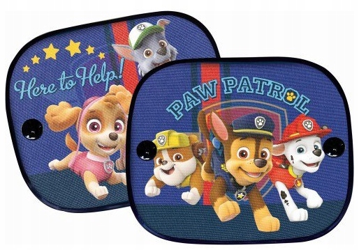 ZASŁONKI OSŁONKI DO AUTA NA SZYBĘ PSI PATROL
