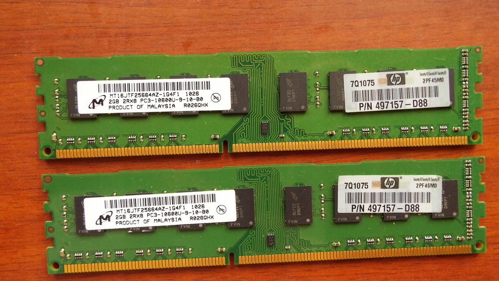 Pamięć DDR3 2x2GB Komplet (2szt).