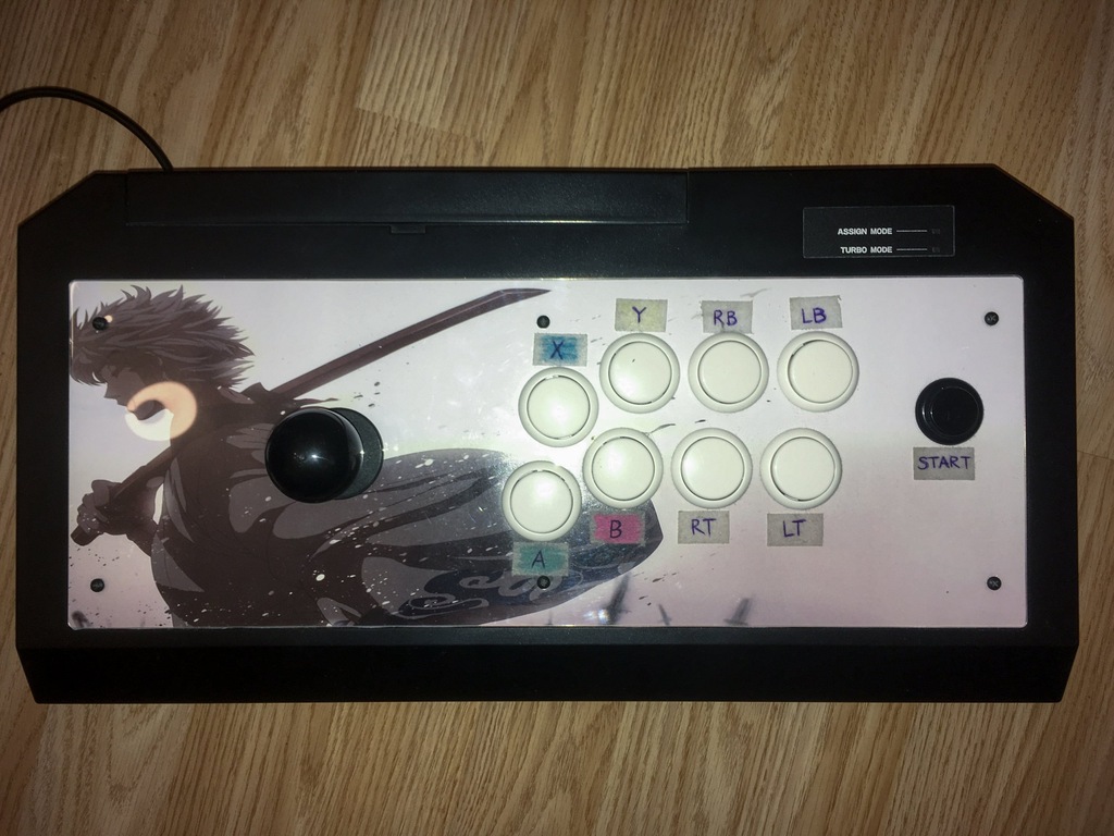 Arcade stick Hori Rap 4 Kai, Sanwa Denshi, pleksi