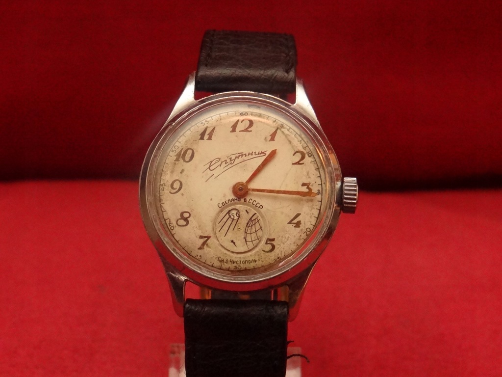 UNIKAT zegarek SPUTNIK rosyjski 1953r PIĘKNY cccp