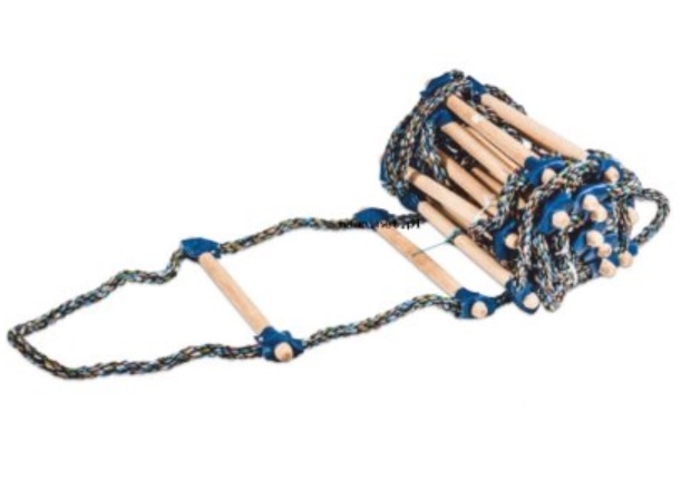 Drabina sznurowa dekarska linowa dachowa naturalna