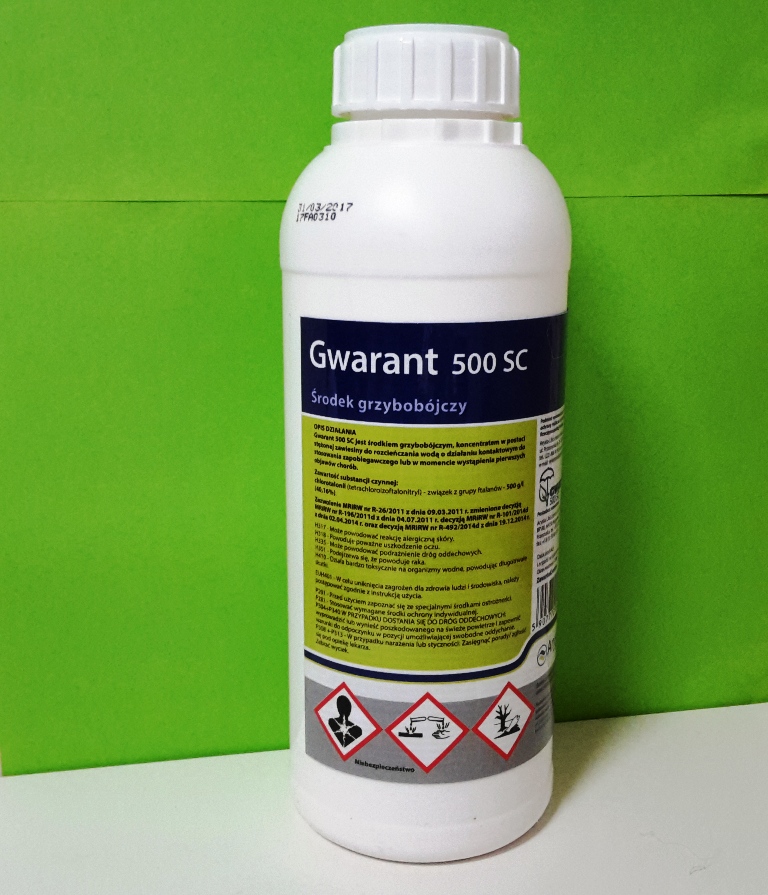 GWARANT 500 SC 1L na CHOROBY GRZYBOBÓJCZY warzywa