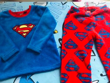 SUPERMAN zimowa piżama PRIMARK UK 3-4 lata DISNEY