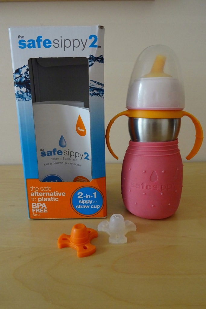 Safe Sippy 2 kubek bidon niekapek ze słomką 2w1