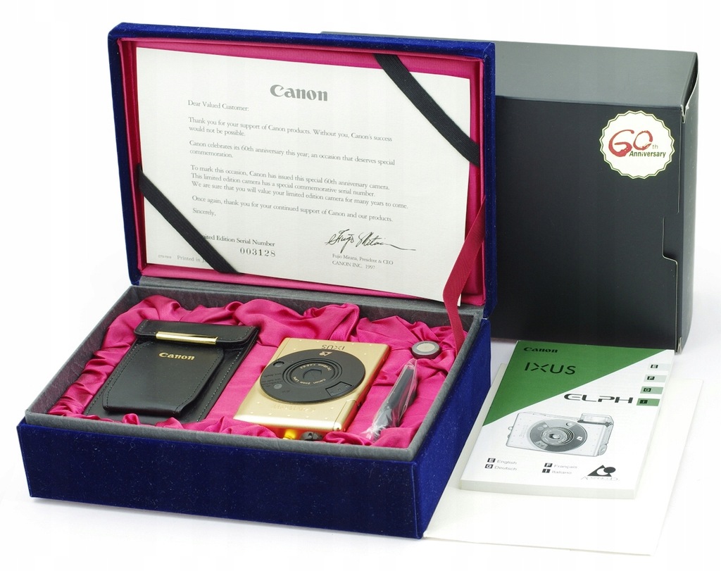 Canon Ixus IX240 Gold Limited Edition 60th